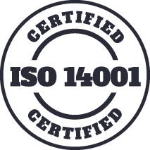 iso 14001 certified stamp